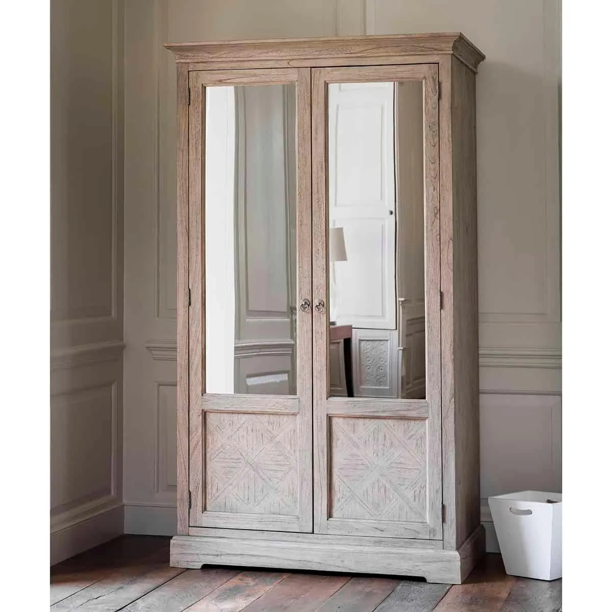 Mustique 2 Mirror Door Wardrobe