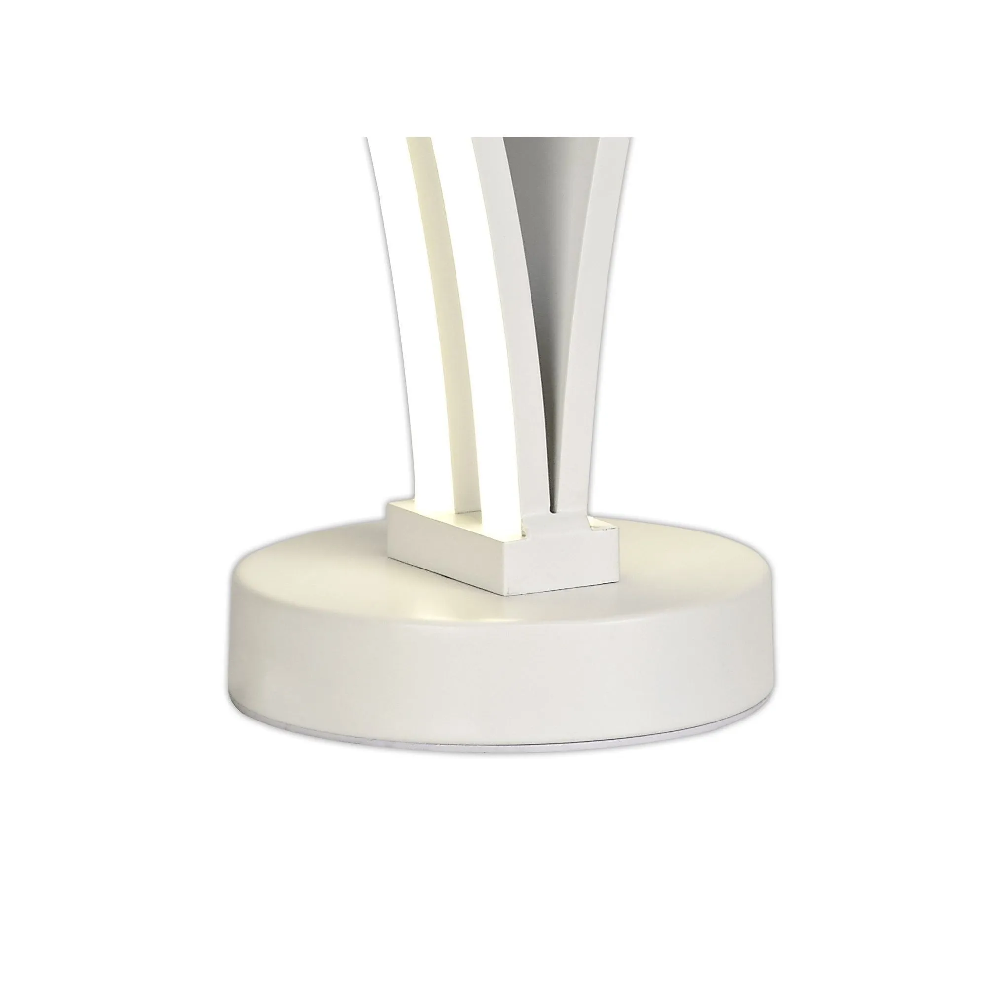 Nelson Lighting NL74299 Josh 2 Light Table Lamp Switched LED White