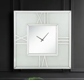 Noralie Mirrored & Faux Diamonds Wall Clock (LED)
