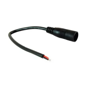 NTE Electronics 69-A18 Female DC Connector 5.5mm X 2.1mm with 5' Tinned Lead Wires For LED Strip Power Supplies And Remote