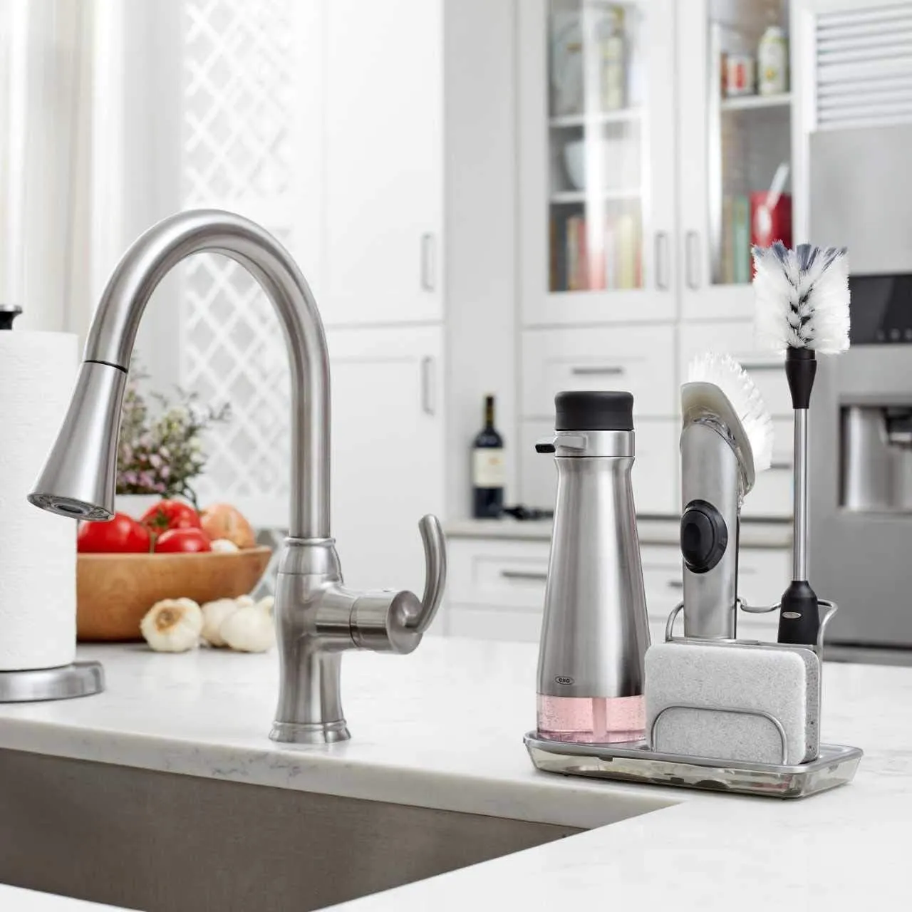 OXO SteeL Soap Dispensing Dish Brush