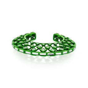 Parakeet Green Moon Statement Cuff