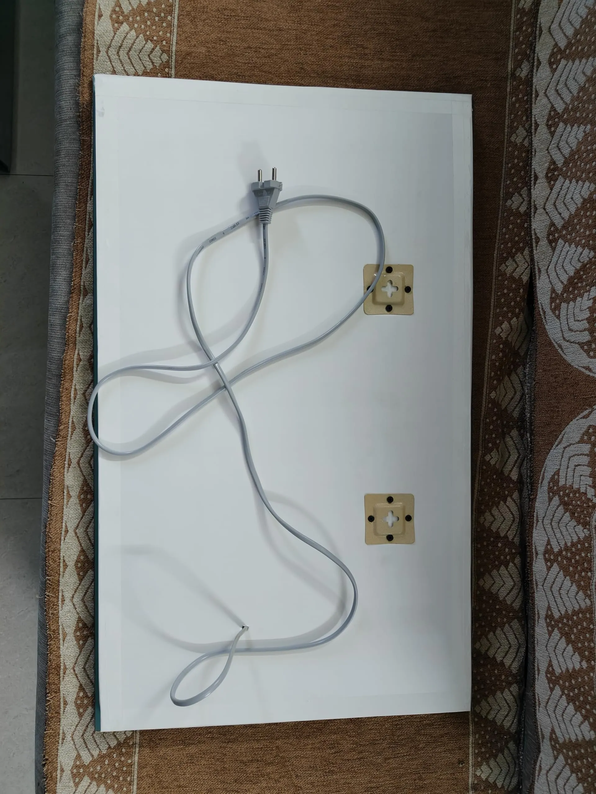 Quality Glass Rectangular LED Mirror for Bathroom - 18 x 30 Inch with Back Light, Touch Sensor, and 3 Light Effects LED 57