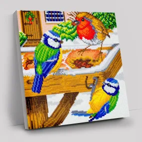"Hungry Birds" Crystal Art Kit 30x30cm
