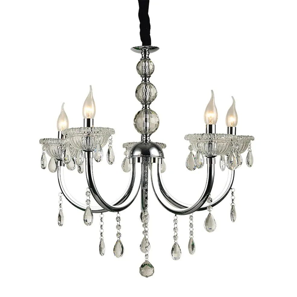 Regalia Crystal & Chrome Chandelier