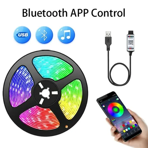 RGB 5050 Led Strip Light Bluetooth App Control 5V USB Led Tape