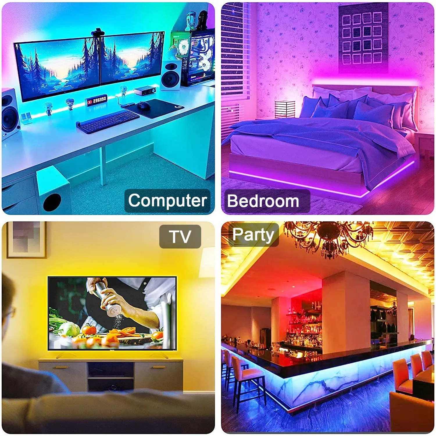 RGB 5050 Led Strip Light Bluetooth App Control 5V USB Led Tape