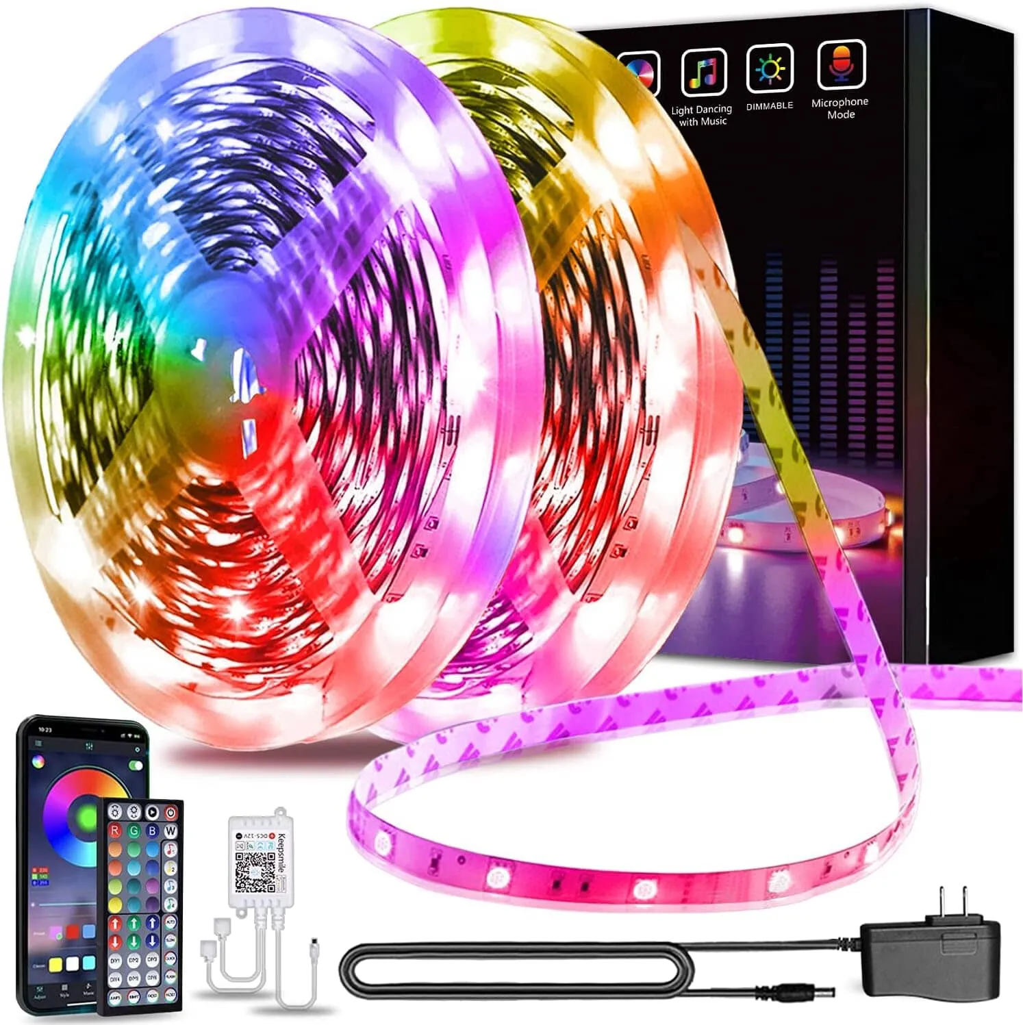 RGB Color Changing LED Strip RGB Lights with Remote Control