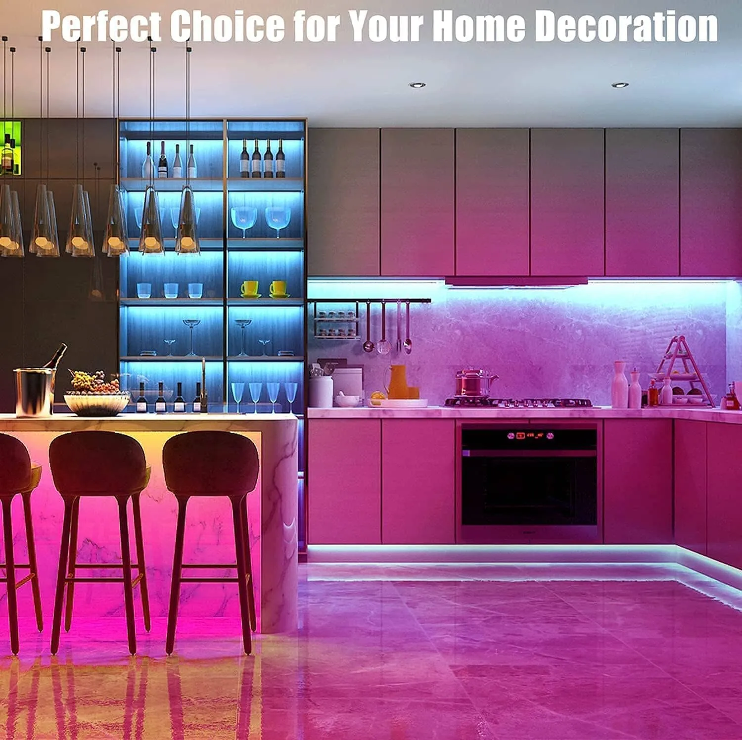 RGB Color Changing LED Strip RGB Lights with Remote Control
