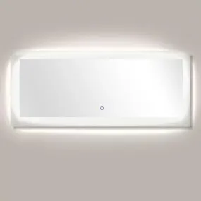 Royal 72 in. x 38 in. LED Wall Mirror with Touch On/Off Dimmer Function