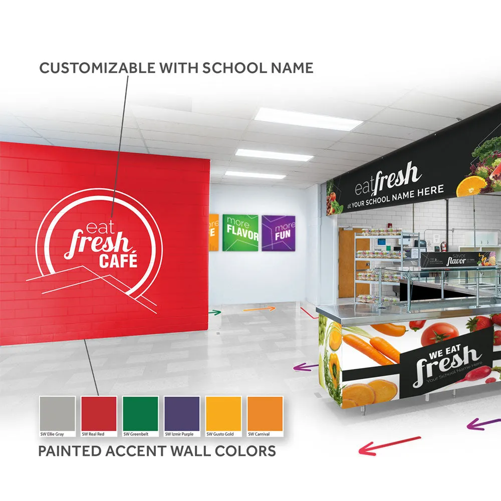 Savor Flavor Deluxe Cafeteria Branding Package