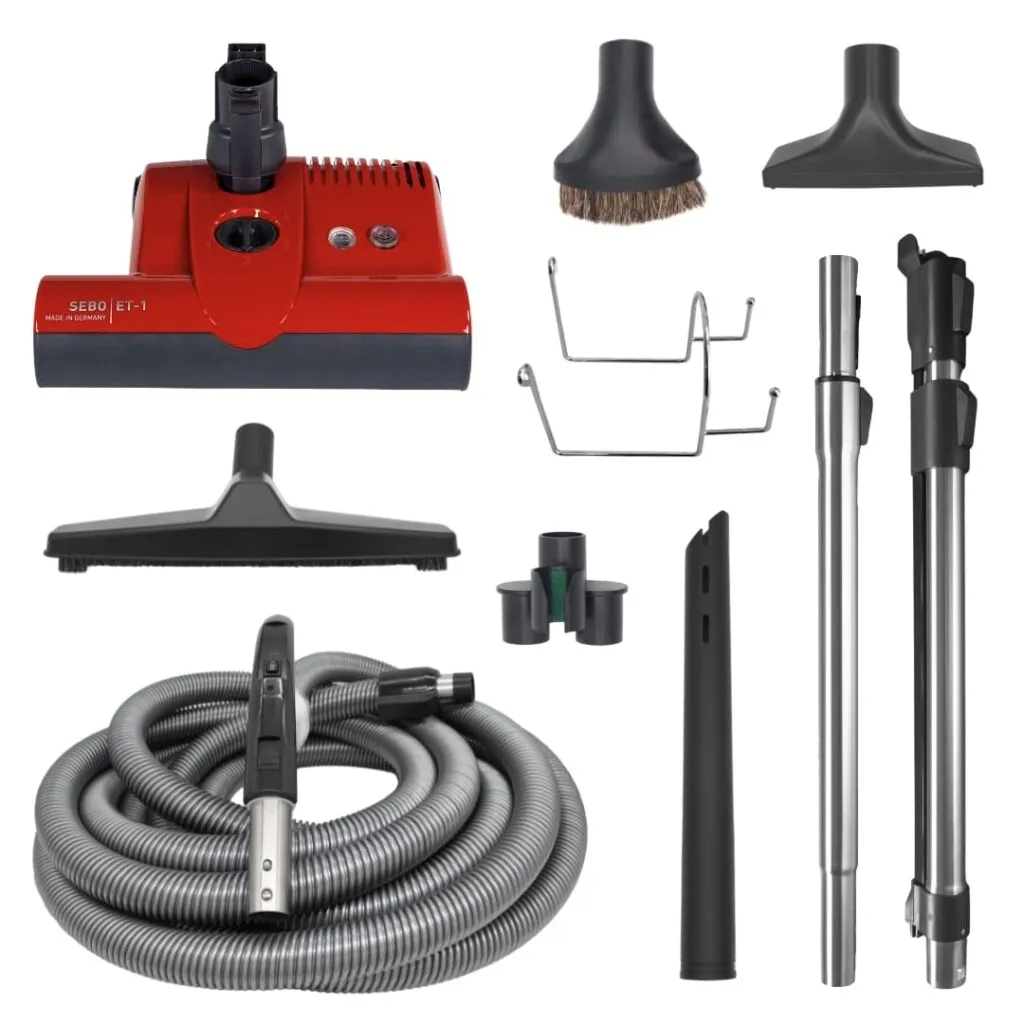 Sebo Deluxe ET-1 Power Head Central Vacuum Accessory Kit