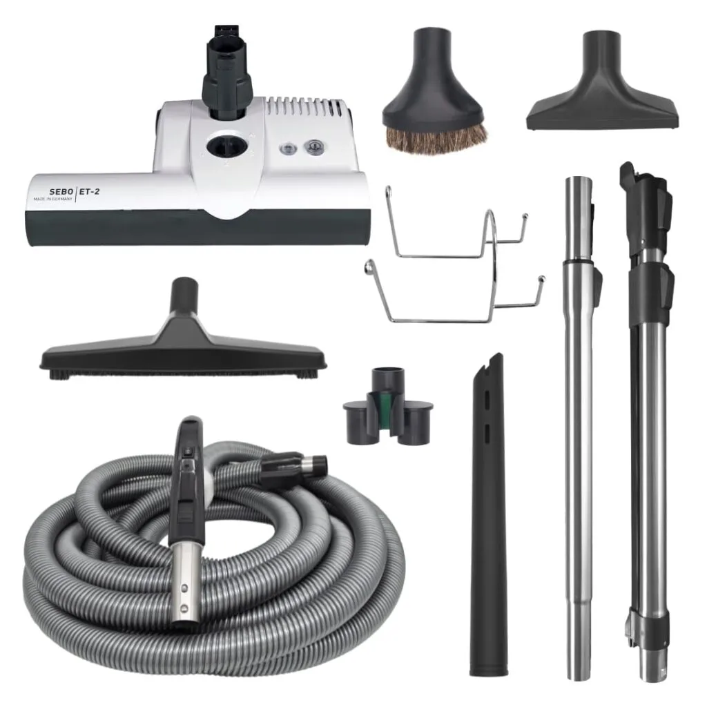 Sebo Deluxe ET-2 Power Head Central Vacuum Accessory Kit
