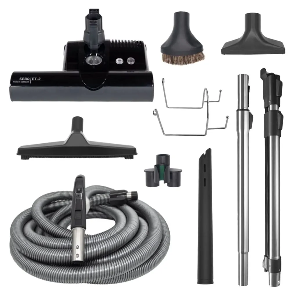 Sebo Deluxe ET-2 Power Head Central Vacuum Accessory Kit