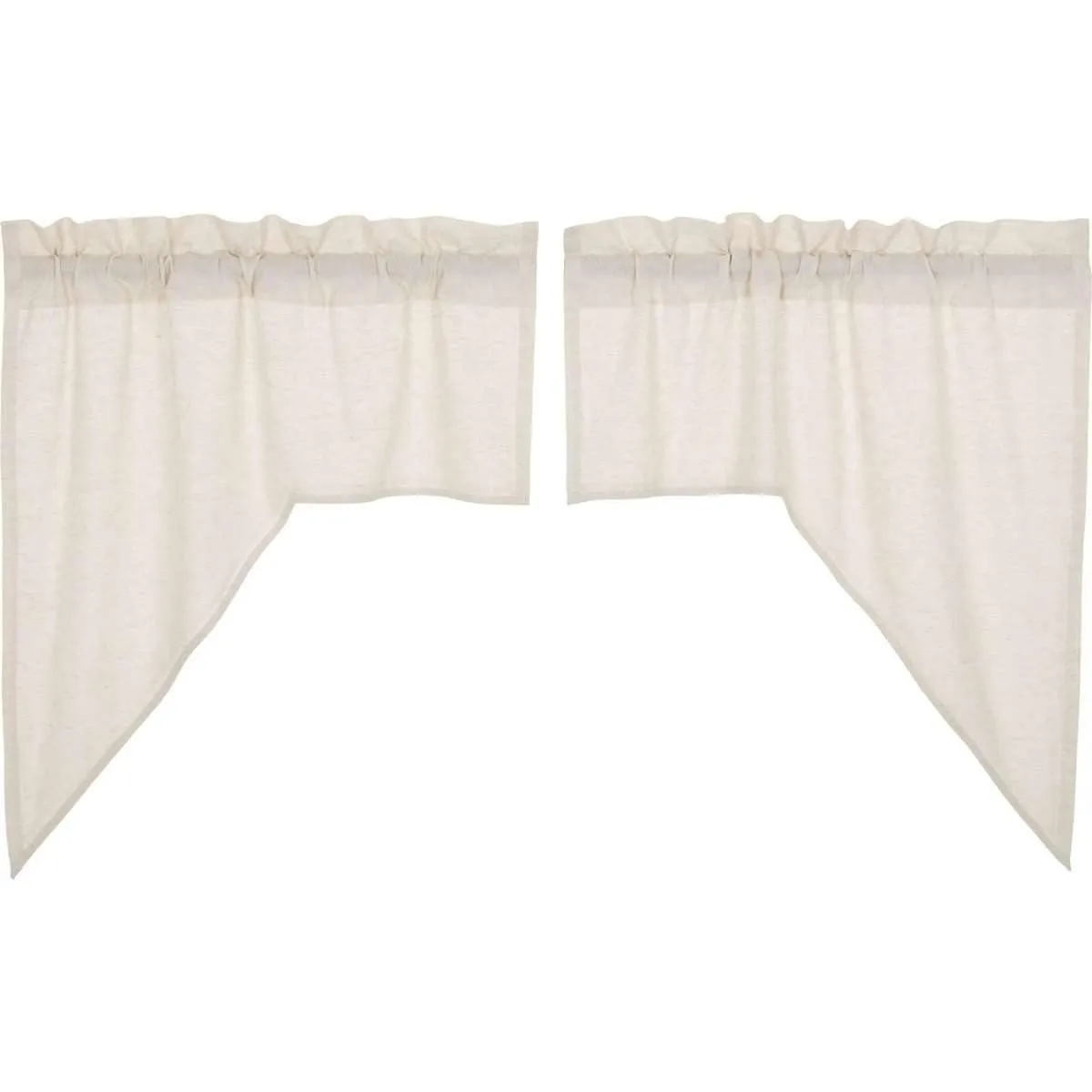 Simple Life Flax Natural Swag Curtain Set of 2 36x36x16