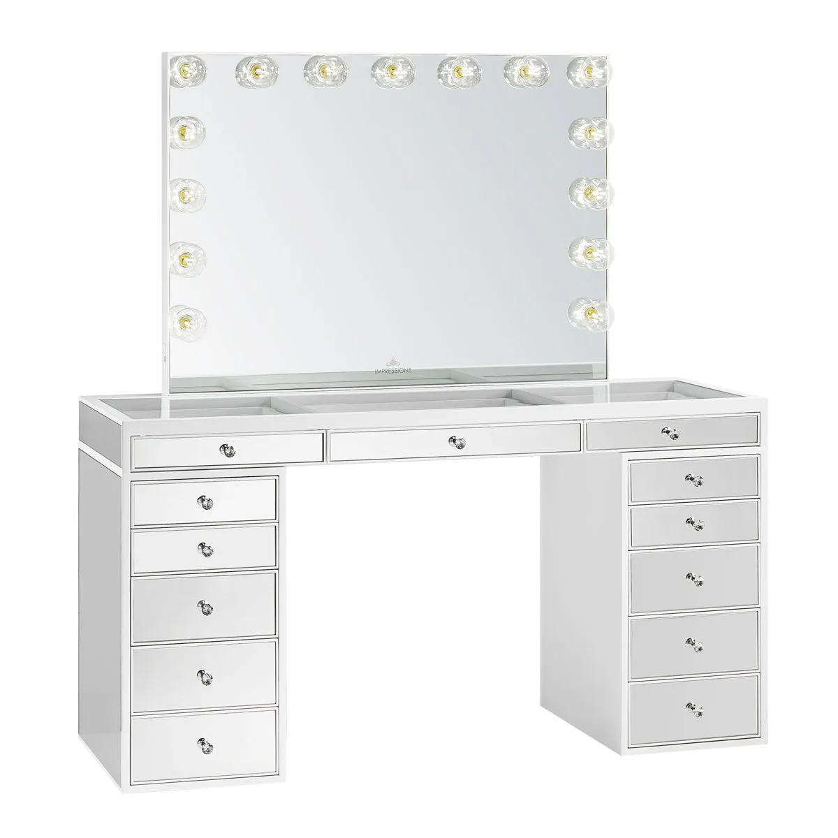 SlayStation® Pro Premium Mirrored Vanity Table