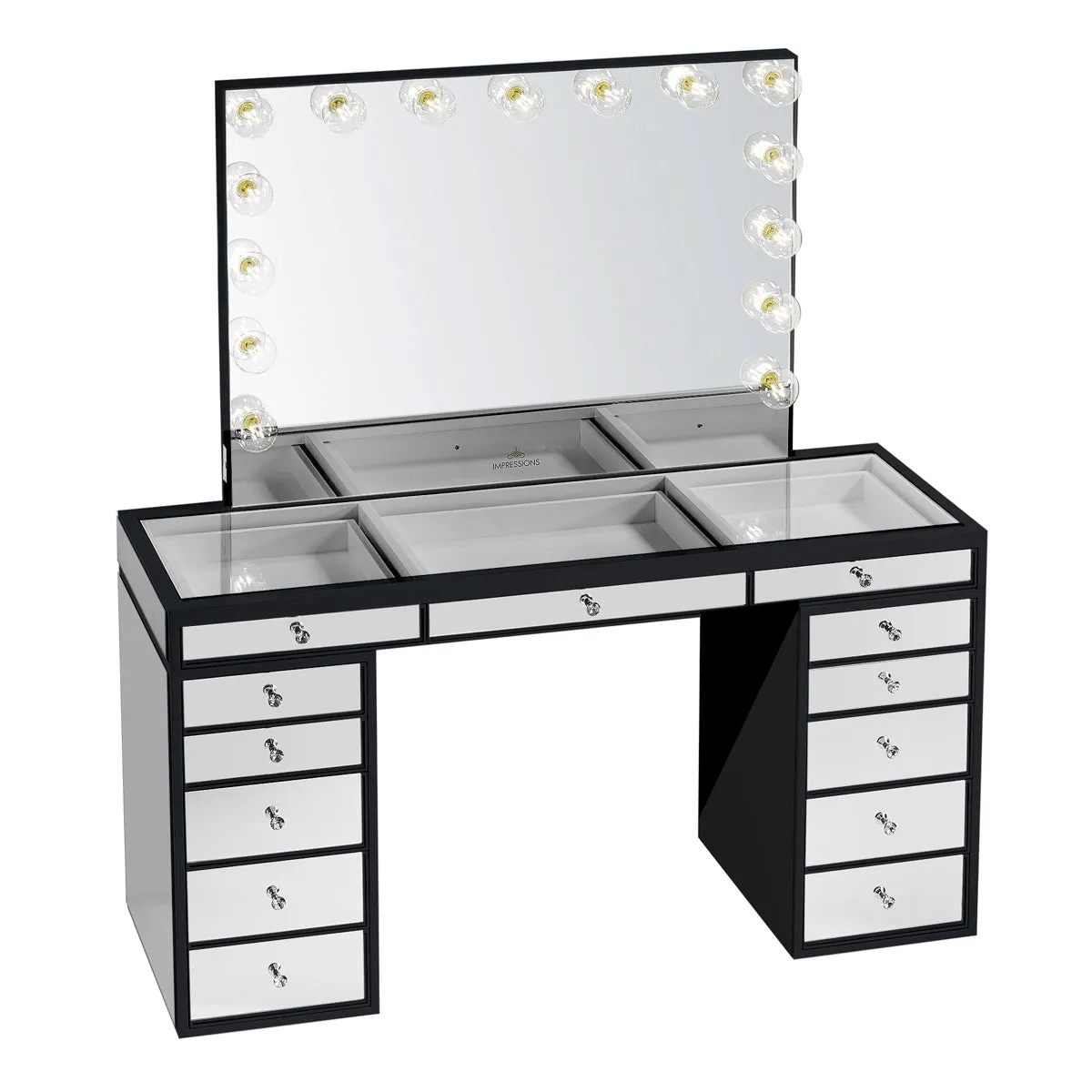 SlayStation® Pro Premium Mirrored Vanity Table