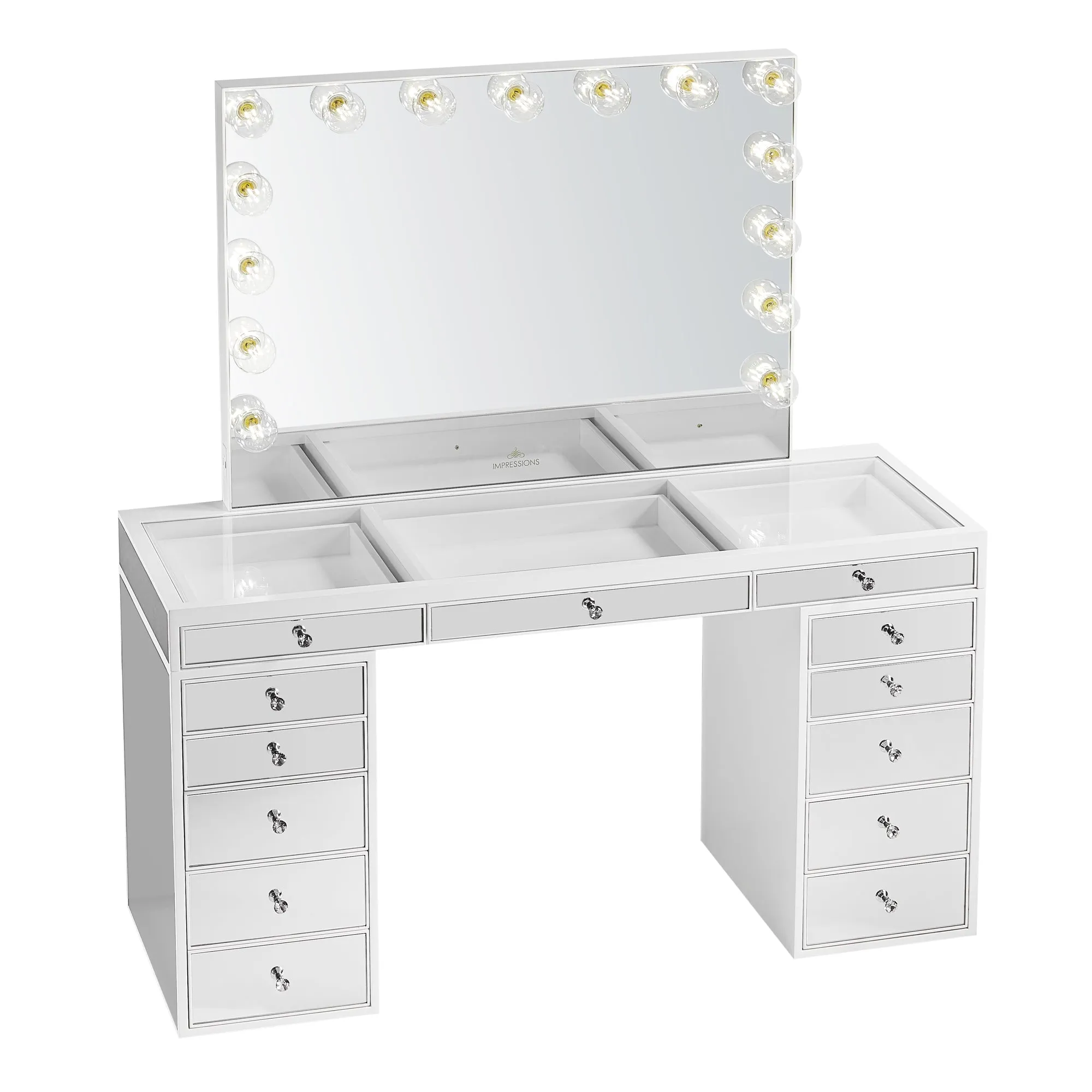SlayStation® Pro Premium Mirrored Vanity Table