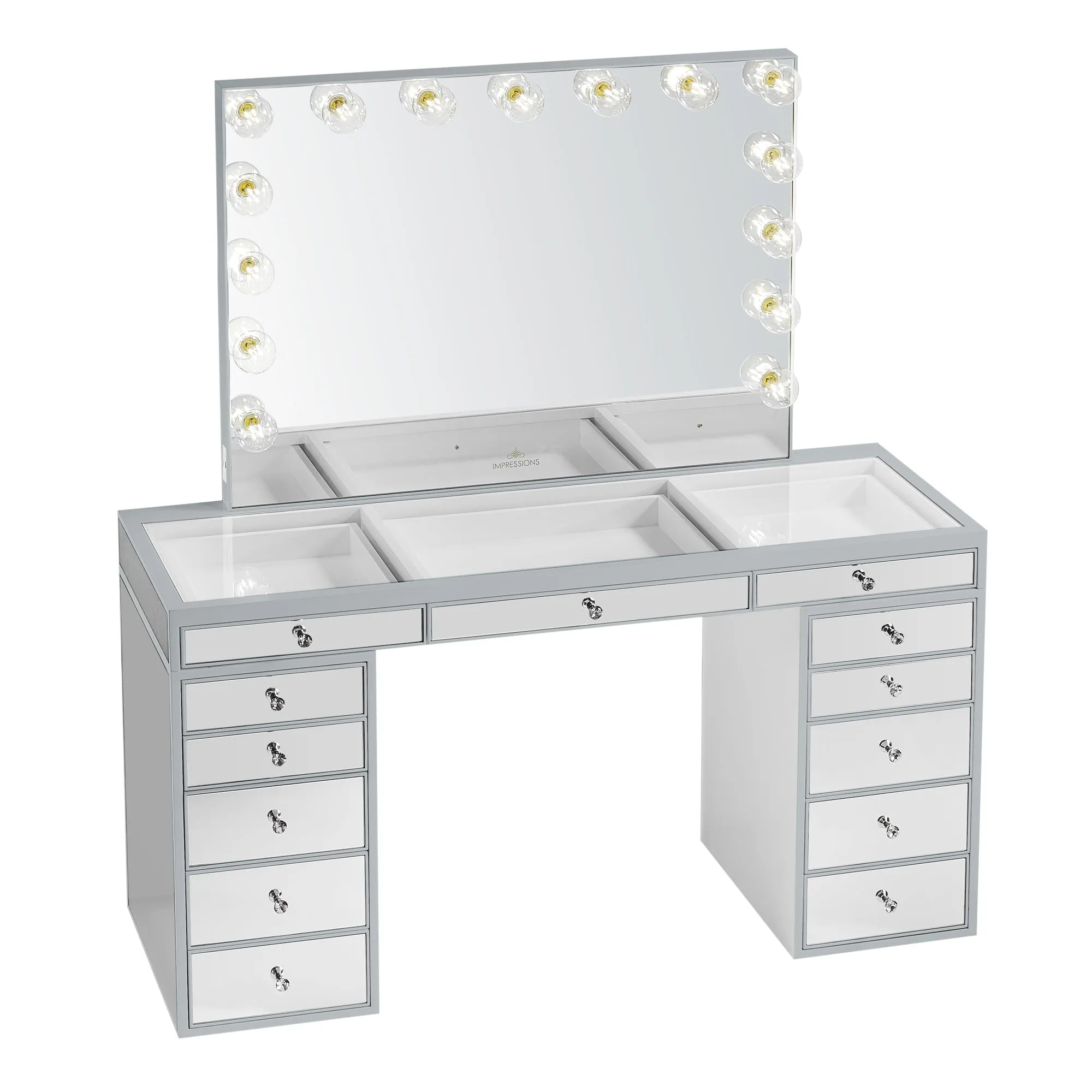 SlayStation® Pro Premium Mirrored Vanity Table