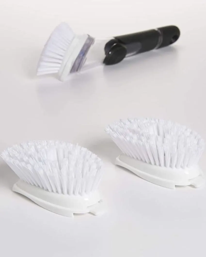 Soap Dispensing Dish Brush Refills | Set of 2 | 3 x 2 inches
