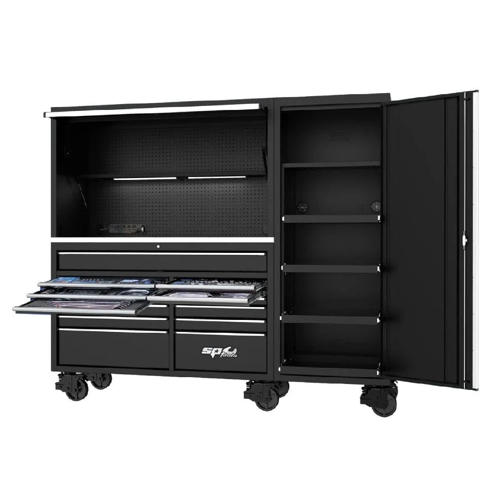 SP Tools SP50800 517 Piece Metric & SAE 89" Black & Chrome USA Sumo Series Workstation Tool Kit