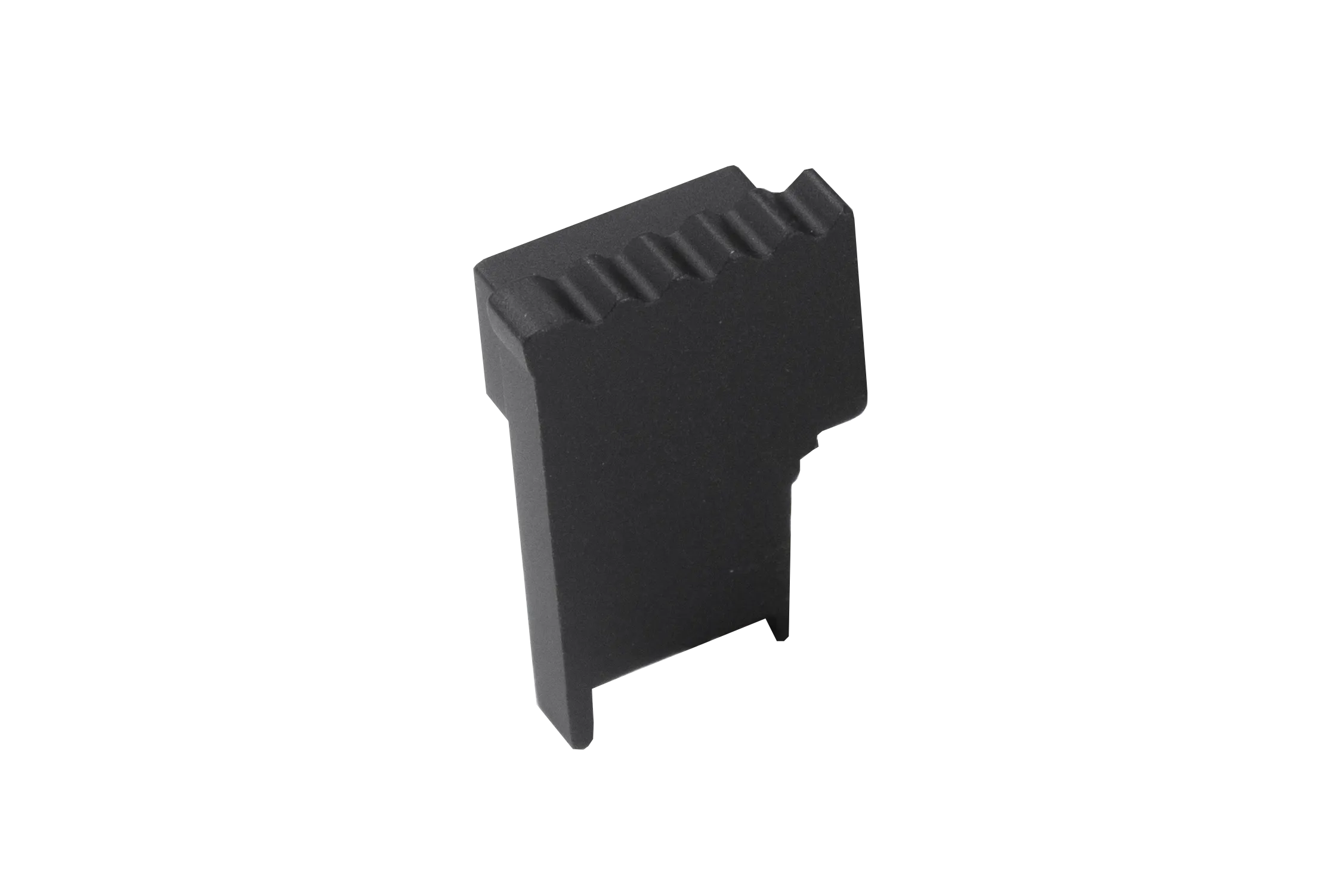 SQUARESTEP LED Endcap left - 7/16 - matte black anodized - aluminum