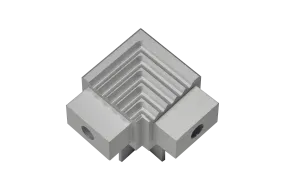SQUARESTEP LED External corner - 7/16 - Silver anodized - aluminum