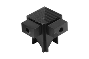 SQUARESTEP LED Internal corner - 7/16 - matte black anodized - aluminum