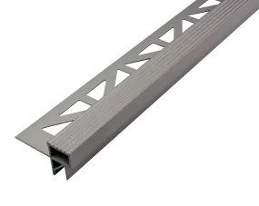 SQUARESTEP -LED – Stair nosing profile - 7/16 in. H x 11/16 in. W - nickel Anodized - stair nosing lighting