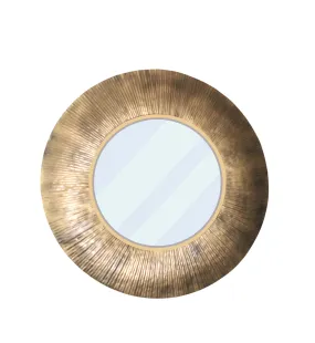 Stark Decor Mirrors Contemporary Reflections for Stylish Home Décor Metal Wall Art Mirror with Hook for Hanging on Wall for Bedroom, Home Decor, wash Basin, Vanity, Makeup, Bathroom