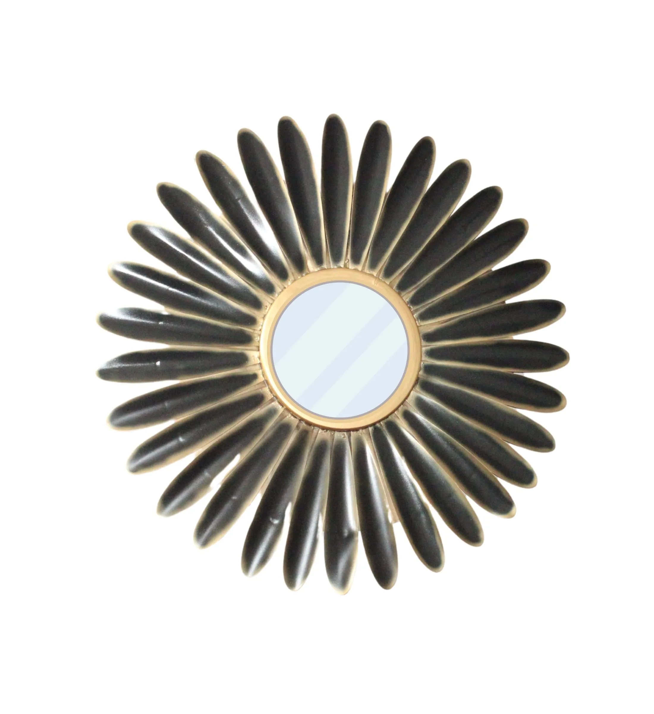 Stark Decor Reflective Elegance Enhancing Home Decor with Metal Wall Mirrors Modern Art Mirror for Home Décor, Round, Framed