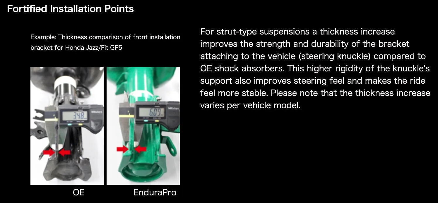 TEIN EnduraPro Plus Shocks Lexus IS250/IS350 (06-13) Front Left - 16 Way Adjustable - VSQ22-B1MS2-L
