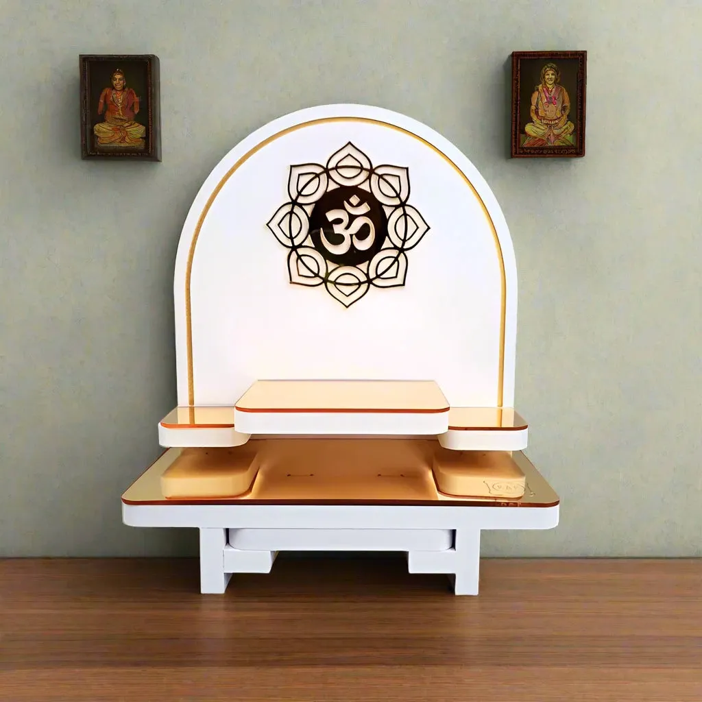 The Buddha Shrine Buddha Tree And Eight-pointed Om.