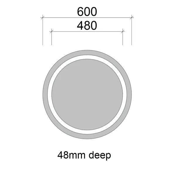 Timberline Brooklyn Mirror 600mm