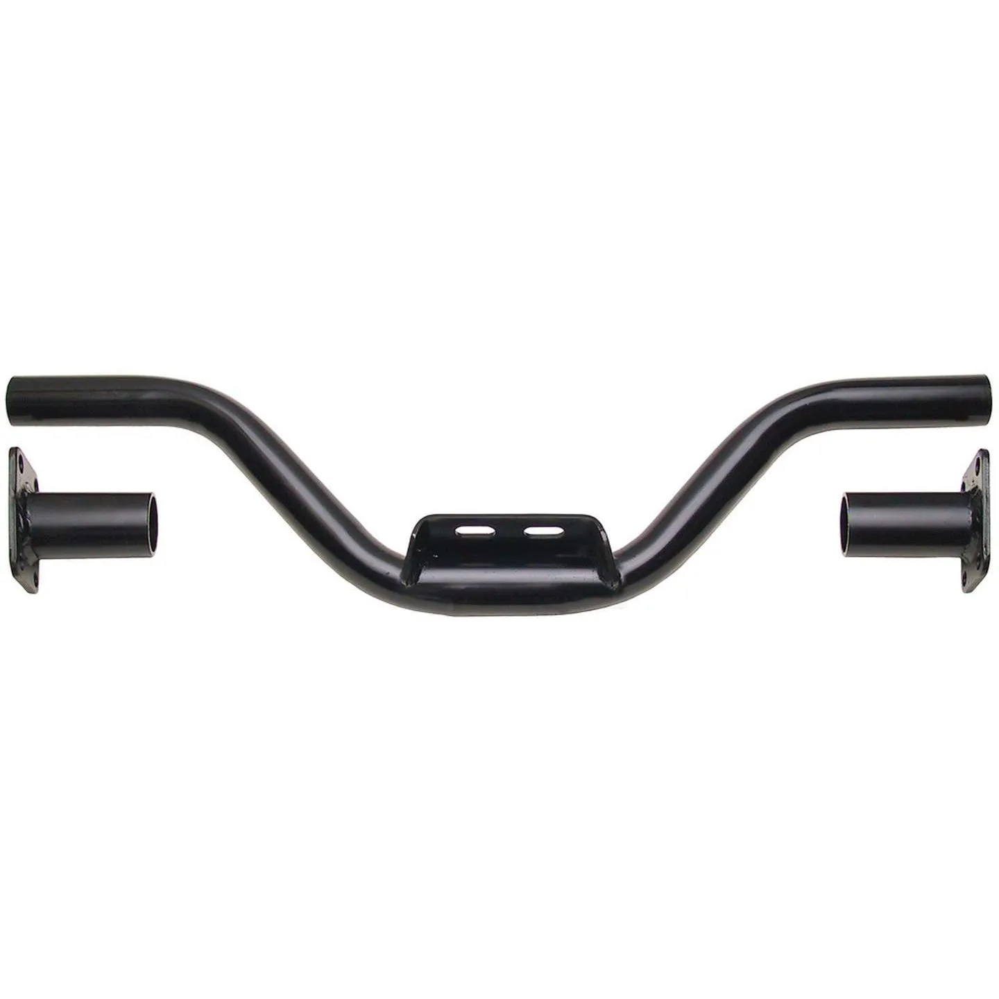 Trans-Dapt Bolt-On Transmission Crossmember - 6 in Drop - 26 in to 36 in Frame Rail Width - Black Paint