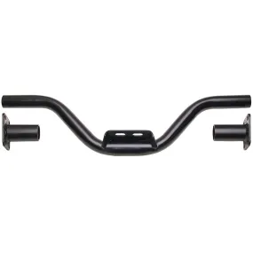 Trans-Dapt Bolt-On Transmission Crossmember - 6 in Drop - 26 in to 36 in Frame Rail Width - Black Paint