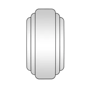 Trilogy Panel Mirror 150x80x1.9cm
