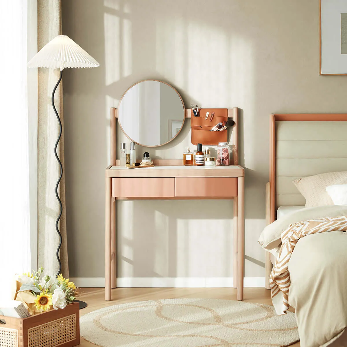 Tropical Sunrise Dressing Table with Stool Set