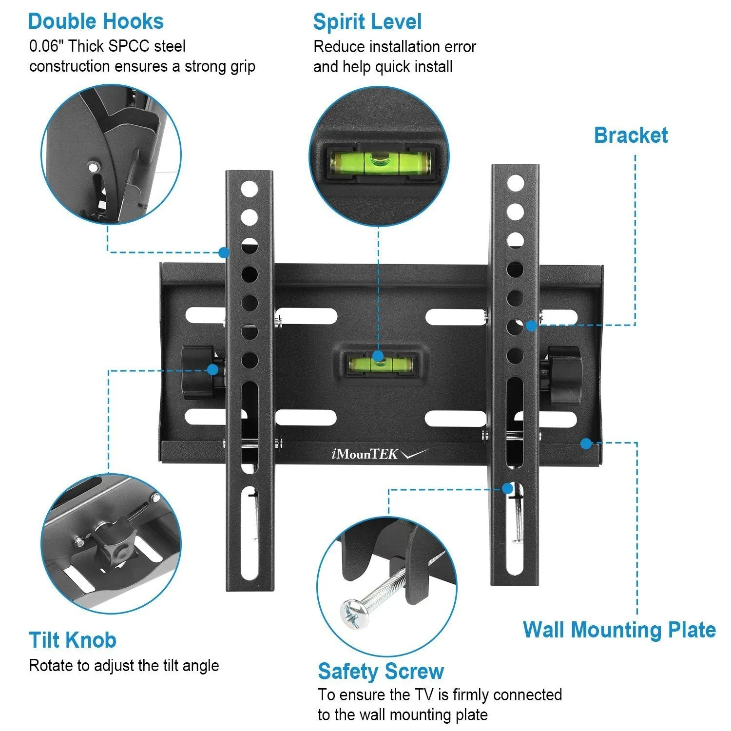 TV Wall Mount Bracket Tilt for 23"-42" LED/LCD/PLASMA Flat TV