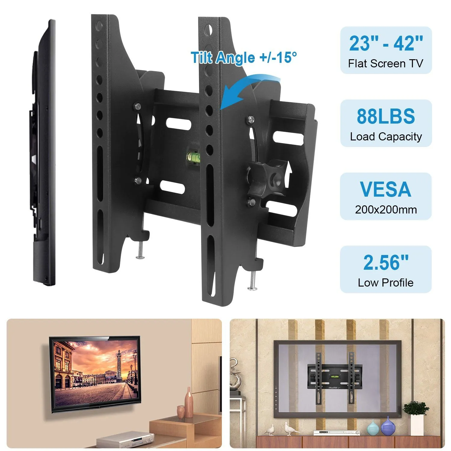 TV Wall Mount Bracket Tilt for 23"-42" LED/LCD/PLASMA Flat TV