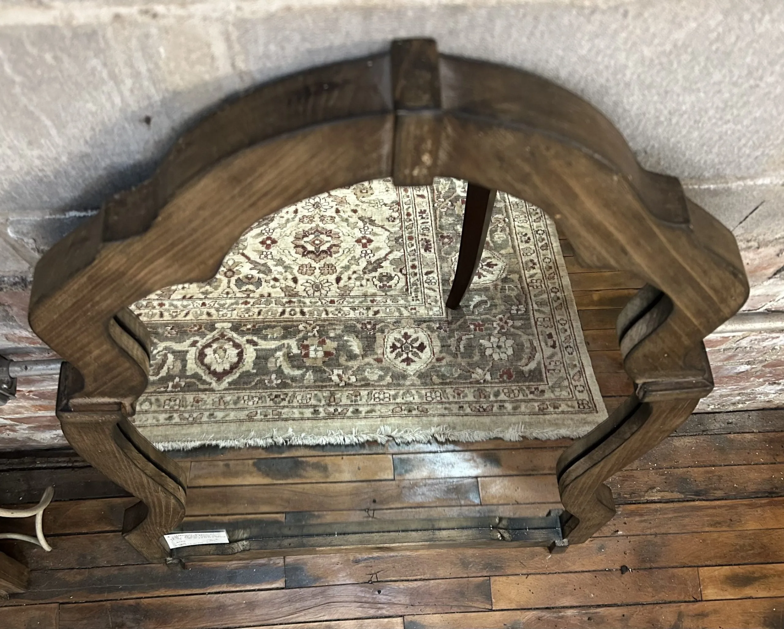 Uttermost Wall Mirror, Arched, Wood Frame, Rustic