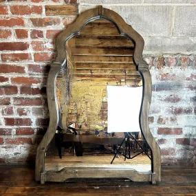 Uttermost Wall Mirror, Arched, Wood Frame, Rustic