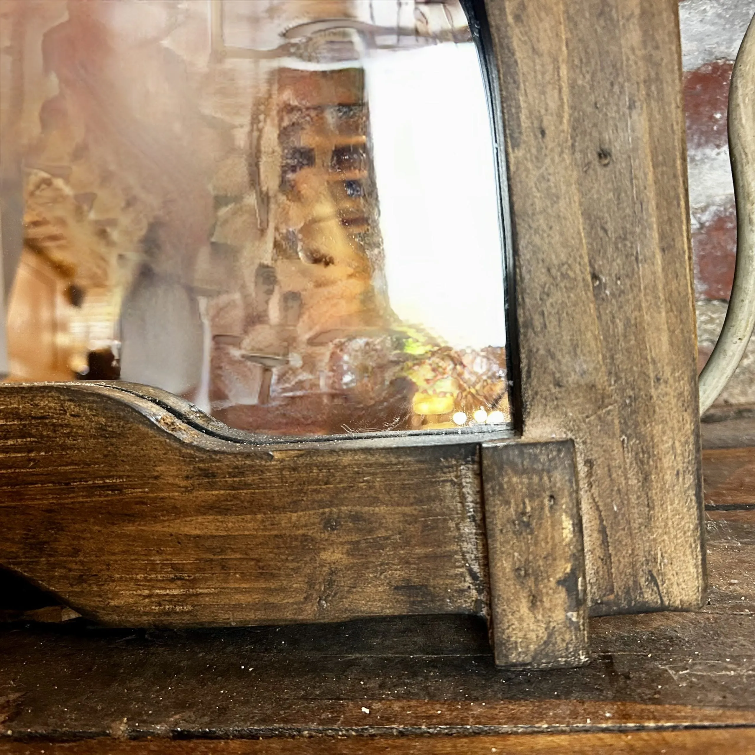 Uttermost Wall Mirror, Arched, Wood Frame, Rustic