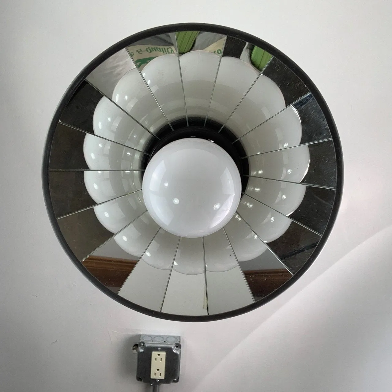Visual Comfort BZ Pendant Light, Mirrored