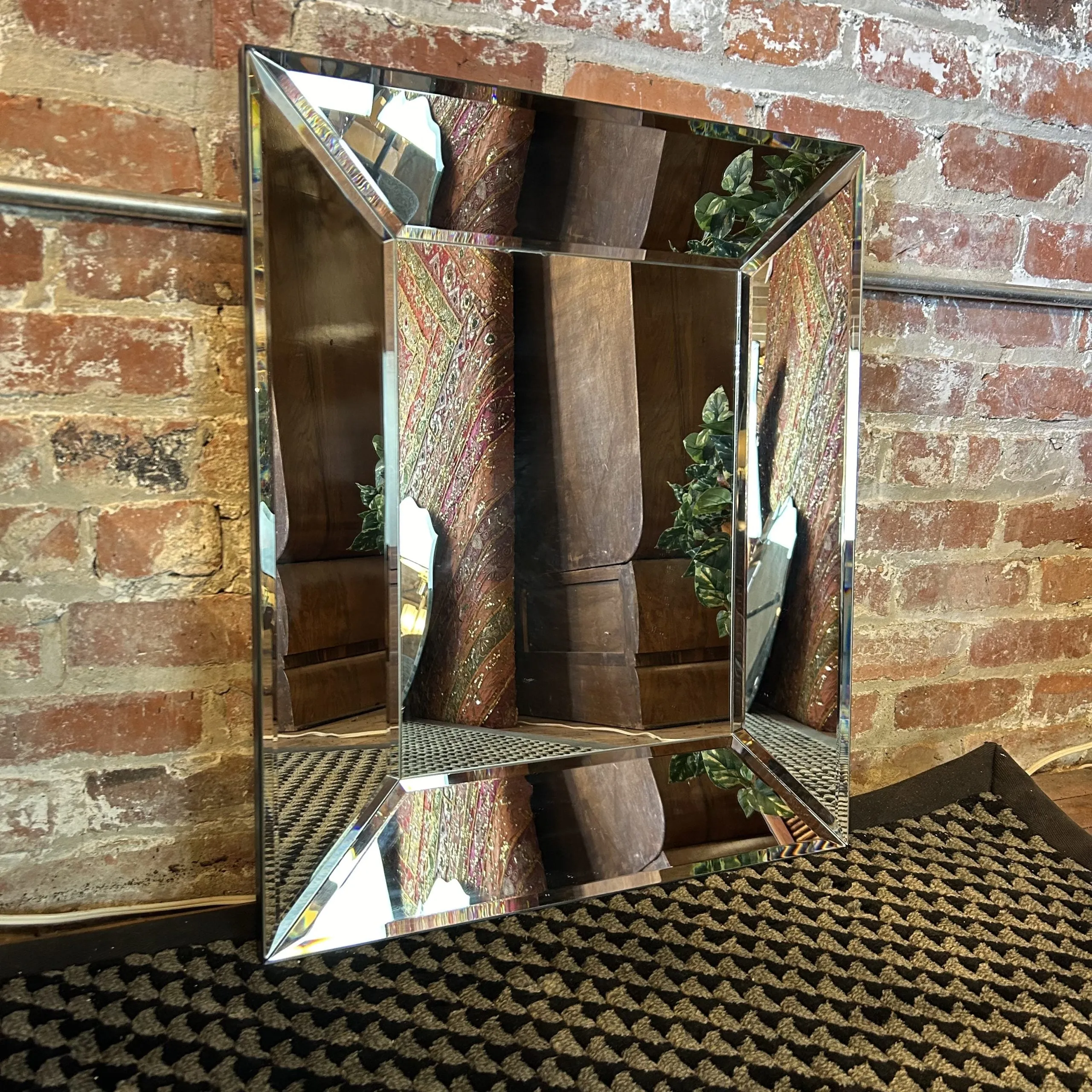 Wall Mirror, Mirror Frame, Rectangle, Hangs Two Ways, Medium Size