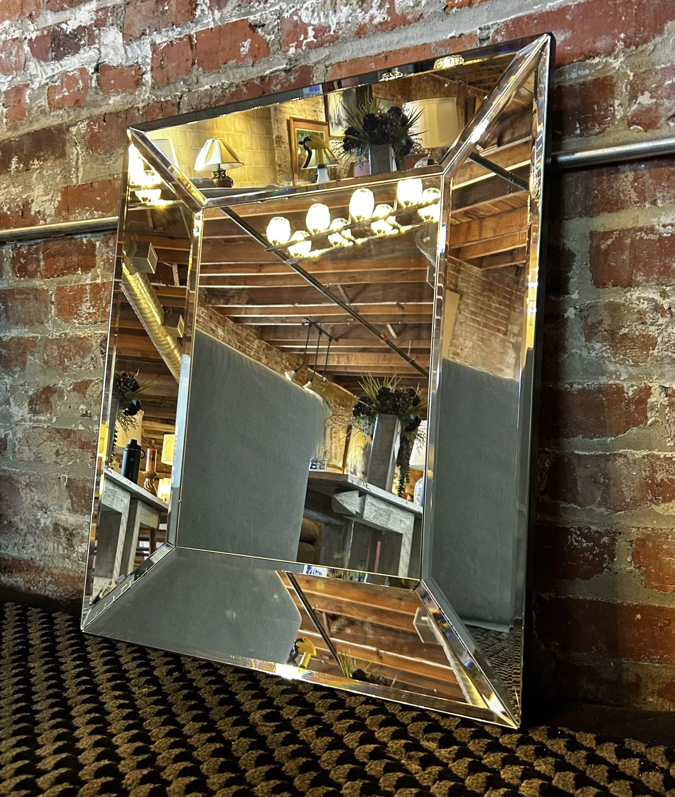 Wall Mirror, Mirror Frame, Rectangle, Hangs Two Ways, Medium Size
