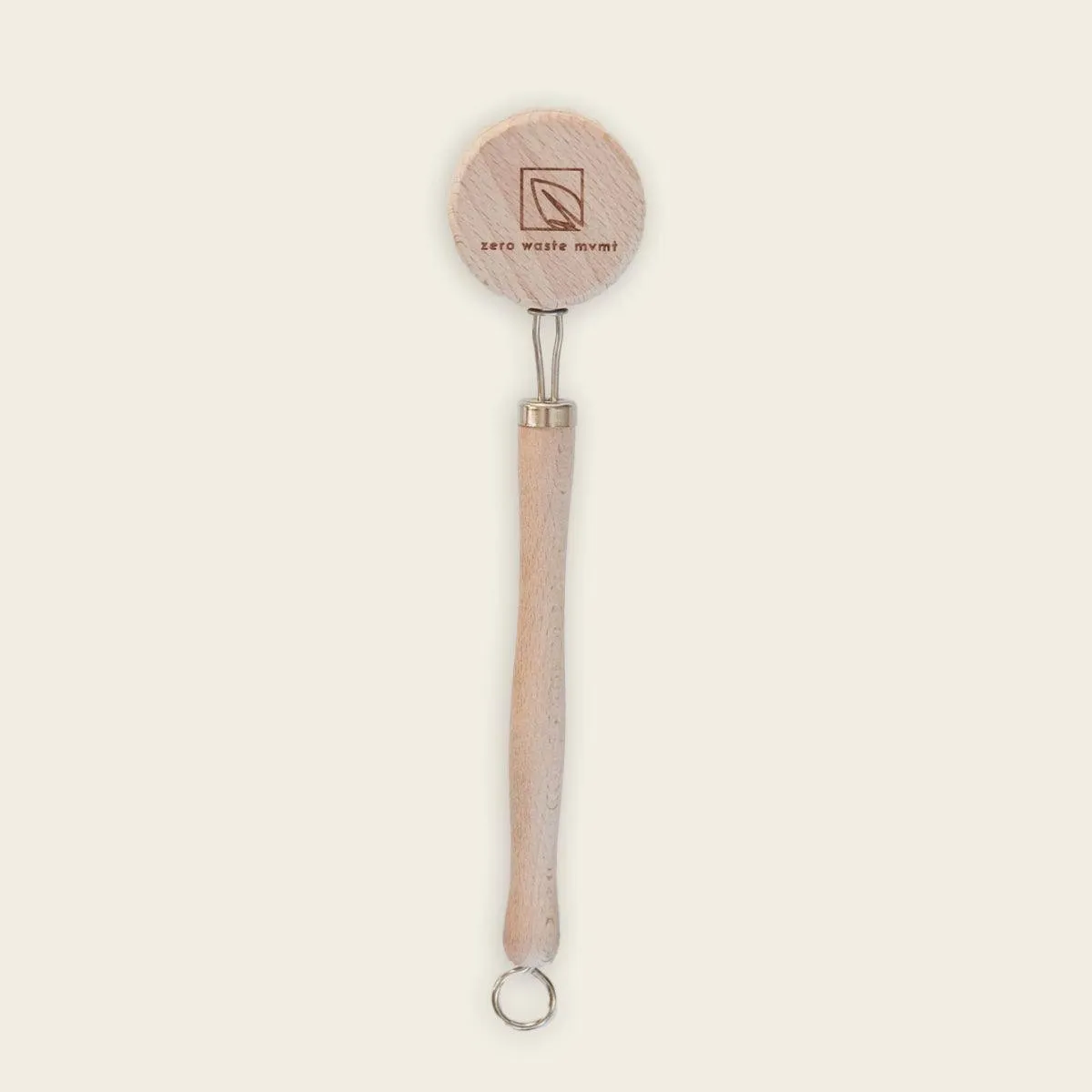 wooden cleaning brush and replacement head
